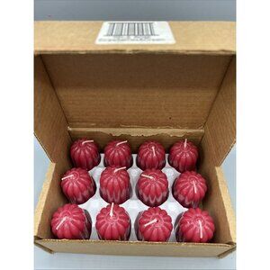 Home Interiors Votive Candles Rose Color Strawberries and Cream 2" Box of 12 NOS